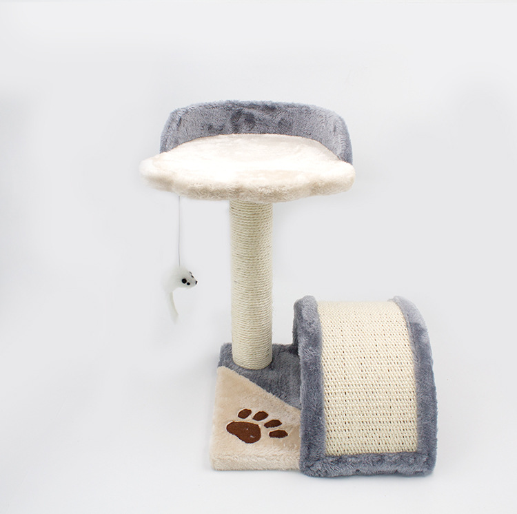 Cat Scratcher Most Popular Cats Sisal Arched Bridge Cat Tree Swing Mouse Strong Scratching Pillar Pet Supplies 2 Designs Stocked