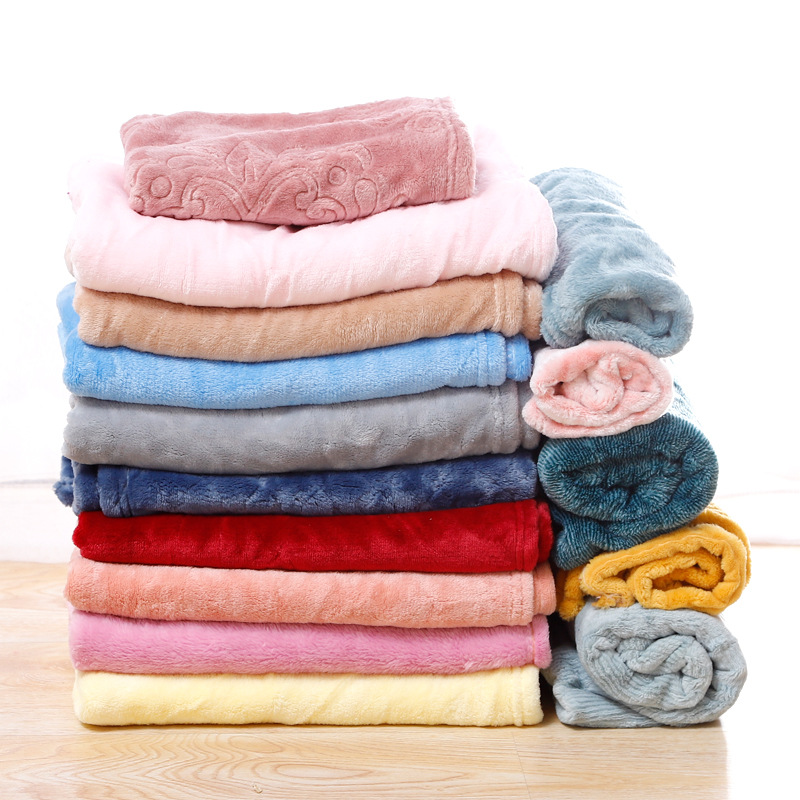 Super Soft Coral Fleece Pet Blanket for Cats and Small Dogs