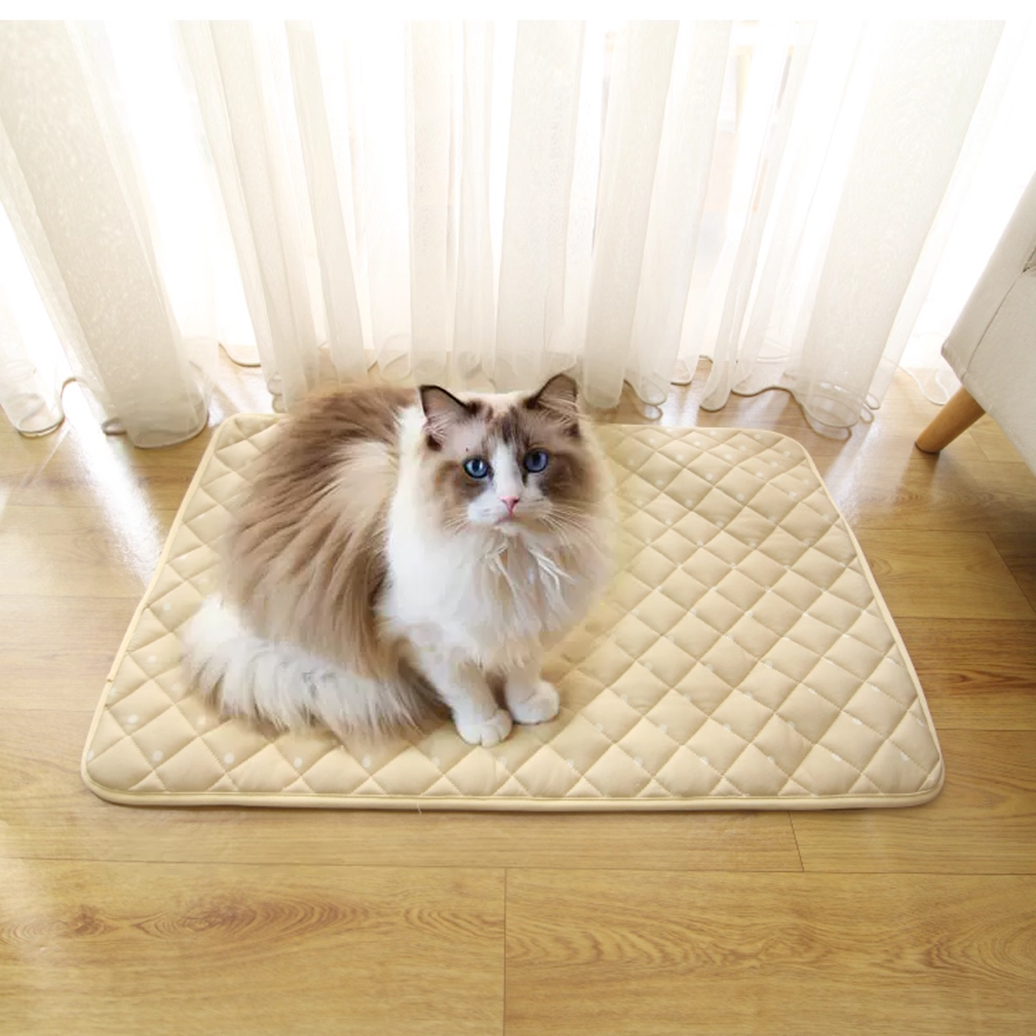 Manufacturer Self Cooling Ice Silk Non-slip Cat Dog Pet Cool Mat Bed Pad For Indoor Outdoor