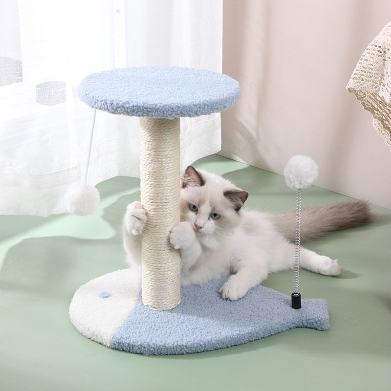 New Sisal Cat Scratch Board Scratch-resistant Integrated Nest Vertical Cat Crawling Stand Grinding Claw Cat Supplies