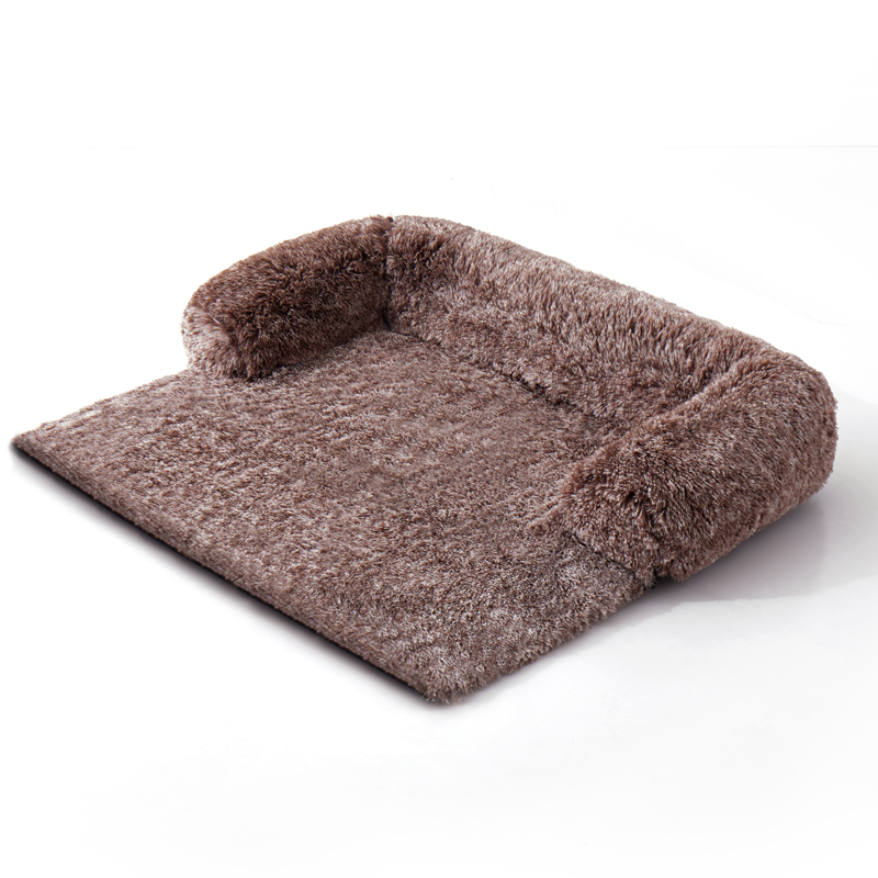 New Designed Pet Dog Sofa Bed With Blanket Luxury Washable Removable Cover Fluffy Pet Dog Bed Cat Sofa Seat Dog Car Seat