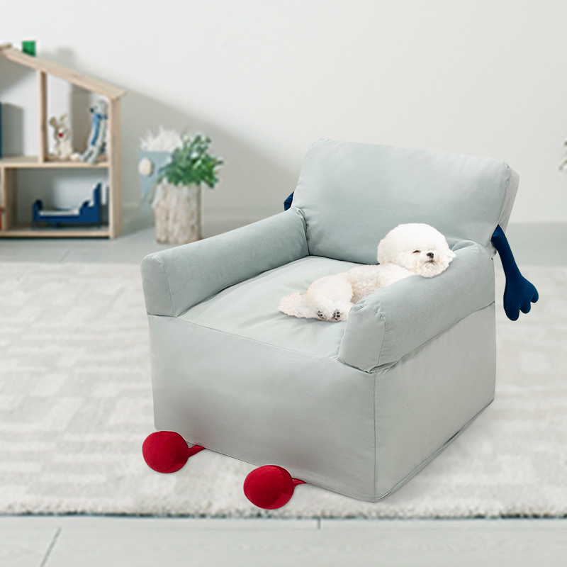 2024 New Pet Dog Couch Sofa Velvet Breathable Pet Sofa With Non-Slip Bottom Couch Soft Comfortable Pet Dog Couch Sofa
