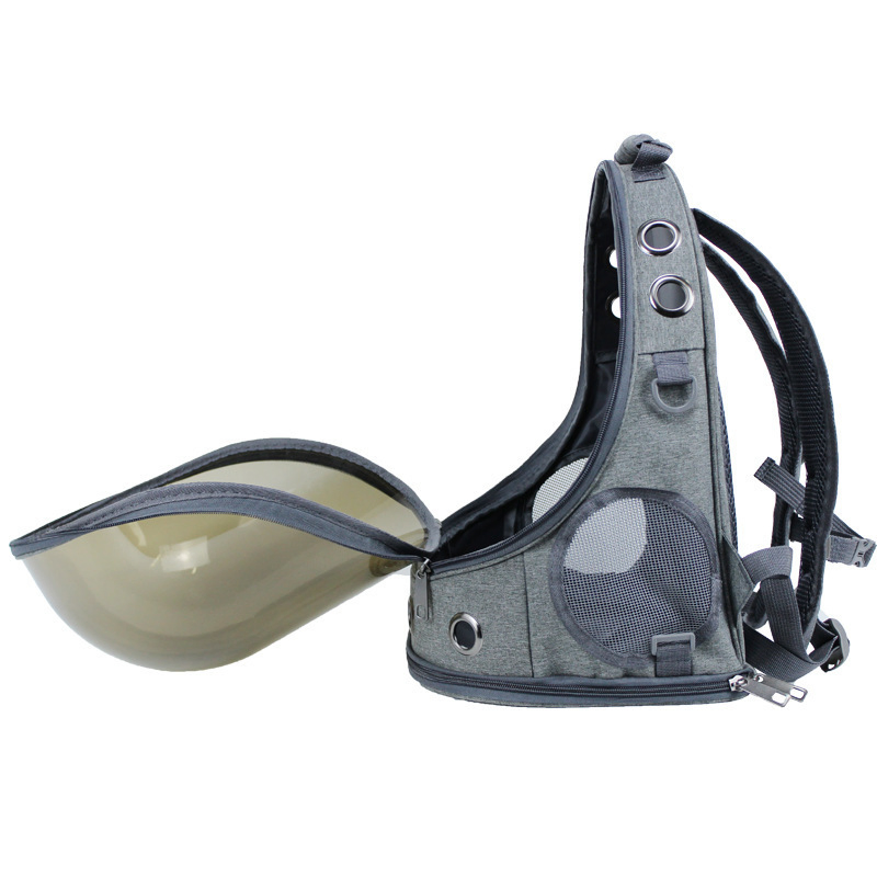 Outdoor Portable Capsule Viewing Pet Bag Double Shoulder Comfortable Breathable Large Space Cat Backpack Pet Products
