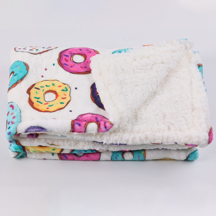 Wholesale Soft Sherpa Winter Pet Blankets Warm Cute New Designer Custom Sublimation Printed Luxury Pet Dog Blanket