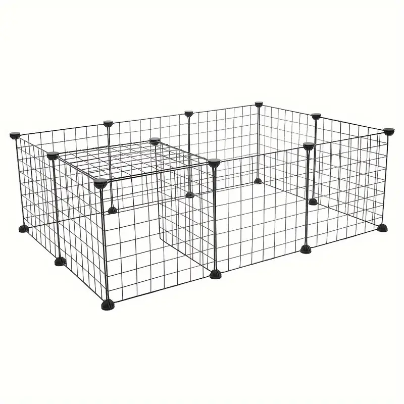 Guinea Pig Cage &amp; Hamster Playpen Enclosure Foldable Luxury Classic DIY Layout with Stainless Steel Customizable