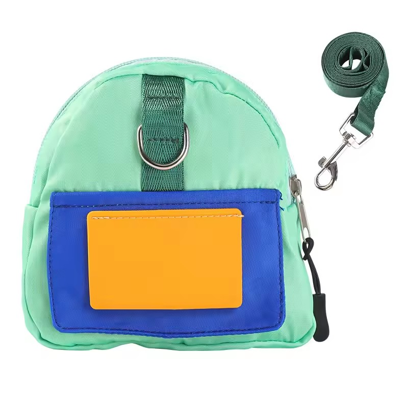 High Quality Outdoor Travel Cartoon Cute Adjustable Cat Dog Harness Backpack Custom Logo Pet Backpack Harness