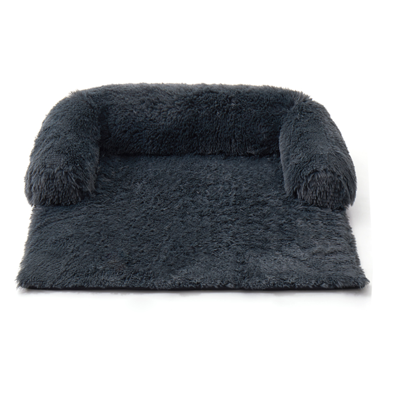 New Designed Pet Dog Sofa Bed With Blanket Luxury Washable Removable Cover Fluffy Pet Dog Bed Cat Sofa Seat Dog Car Seat