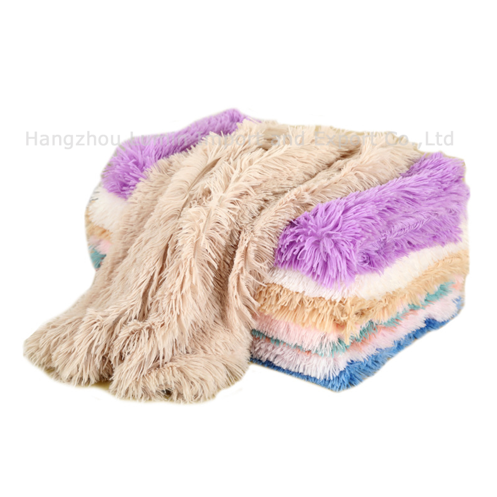 New Design Soft Sherpa Throw for Dog Puppy Cat Fur Dog Bed Cover Pet Blanket for Furniture Bed Couch Sofa Reversible