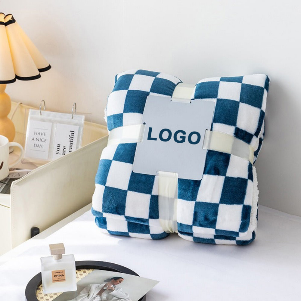 Custom Fleece Blanket With Logo Personalized Blankets Custom Throw Blanket Soft Warm Blanket Wholesale