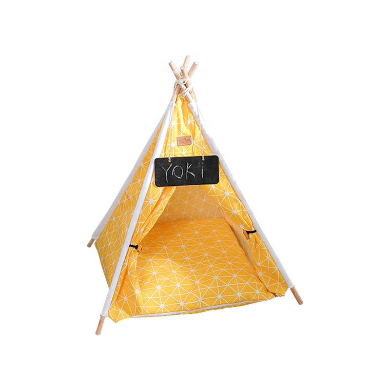 Outdoor Portable Teepee Ent Wholesale Foldable Removable Pet Tent Cat Dog House for Puppy Sleeping Bed