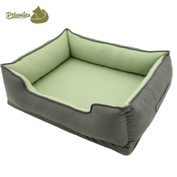 Rectangular Linen Fabric Dog Sofa Bed Comfortable Sustainable Pet Sofa Bed