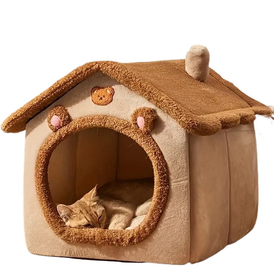 Foldable Removable Washable Luxury Pet House Sofa Bed for Extra Small Dogs Small Medium Cats Animal Rectangle All Seasons