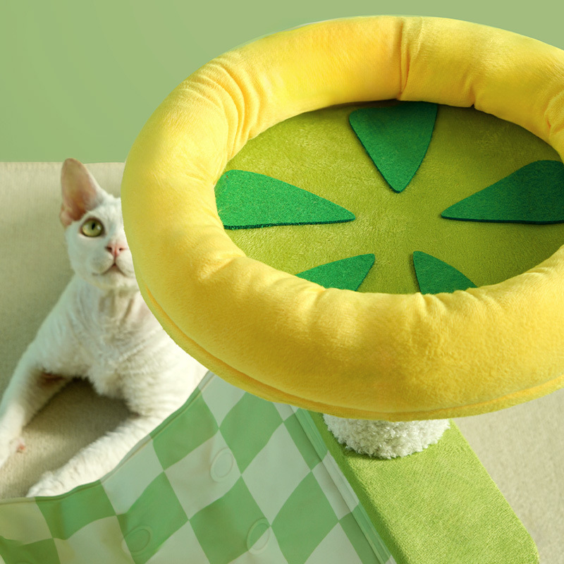 Small Summer Integrated Pet Ice Mat Cat Climbing Frame Scratching Board Nest Non-Occupied Cat Shelf and Supplies