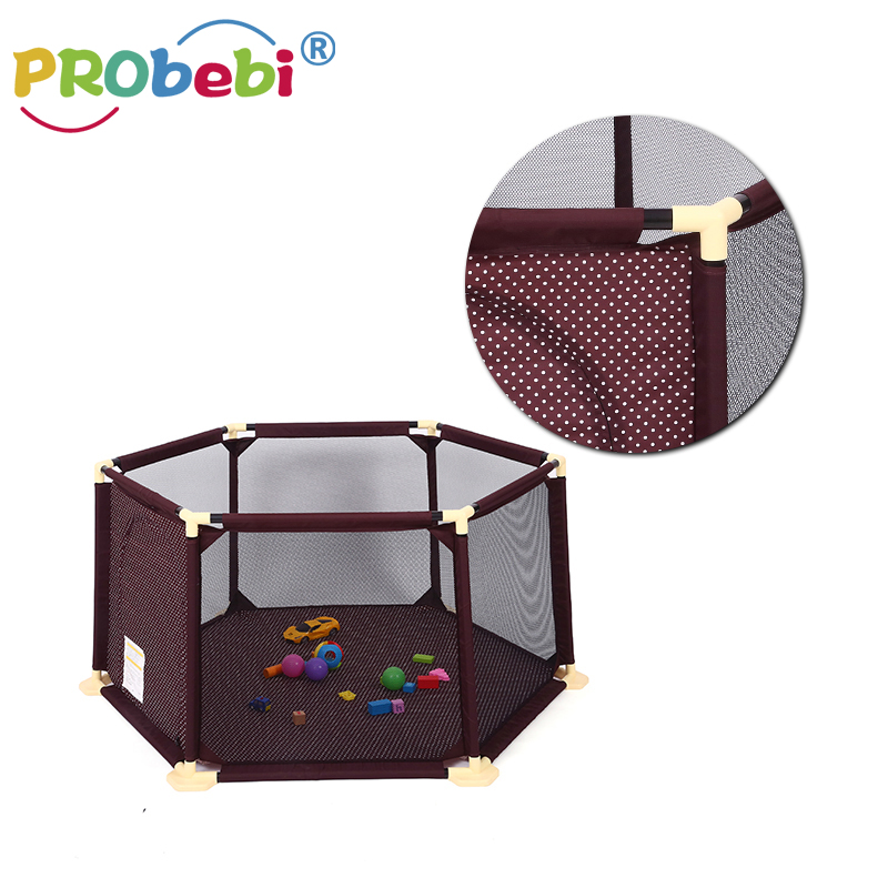 Probebi SG015 Pet Playpen for Puppies or Small Dogs Indoor &amp; Outdoor Plastic Dog Fence for 0-12 Months