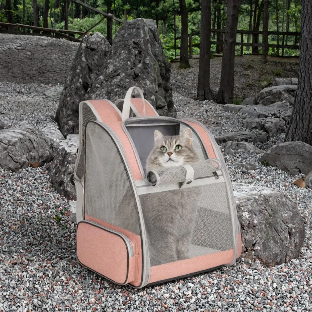 Lightweight Pet Carrier Backpack for Dogs and Cats with Bubble Design