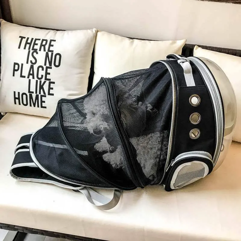 Capsule Clear Expandable Pet Cat Bag Backpack