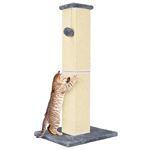 Kangdarpet Wall Mounted Cat Scratching Post for Adult Cat Kittens,Sisal Cat Scratching Pad,Scratcher for Kitty Health