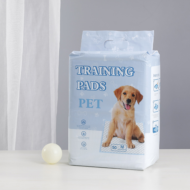 2025 Wholesale White Pink Blue Dog Pads Puppy Training Toilet Disposable Puppy Pads