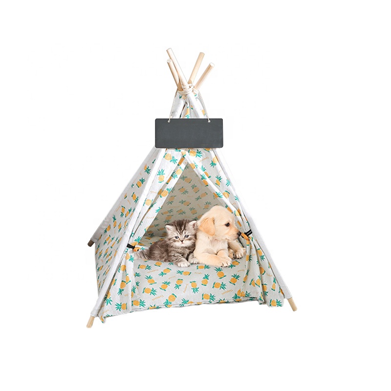 Outdoor Portable Teepee Ent Wholesale Foldable Removable Pet Tent Cat Dog House for Puppy Sleeping Bed