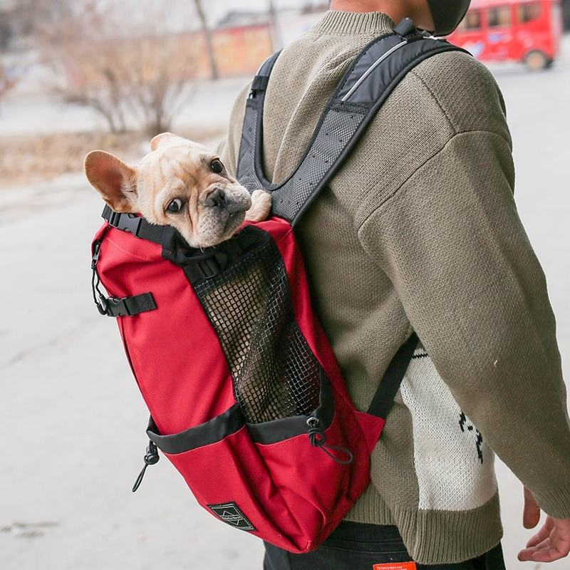 Custom Logo Pet Outing Carrying Bag Durable Carrier Travel Backpack.