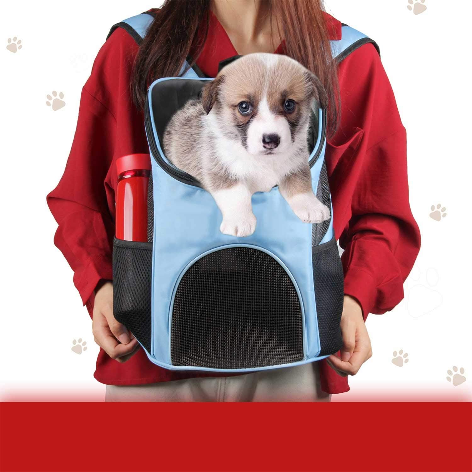 Pet Carrier Bag Dog Carrier Backpack Breathable with Mesh Ventilation for Small Pets/Cats/Puppies