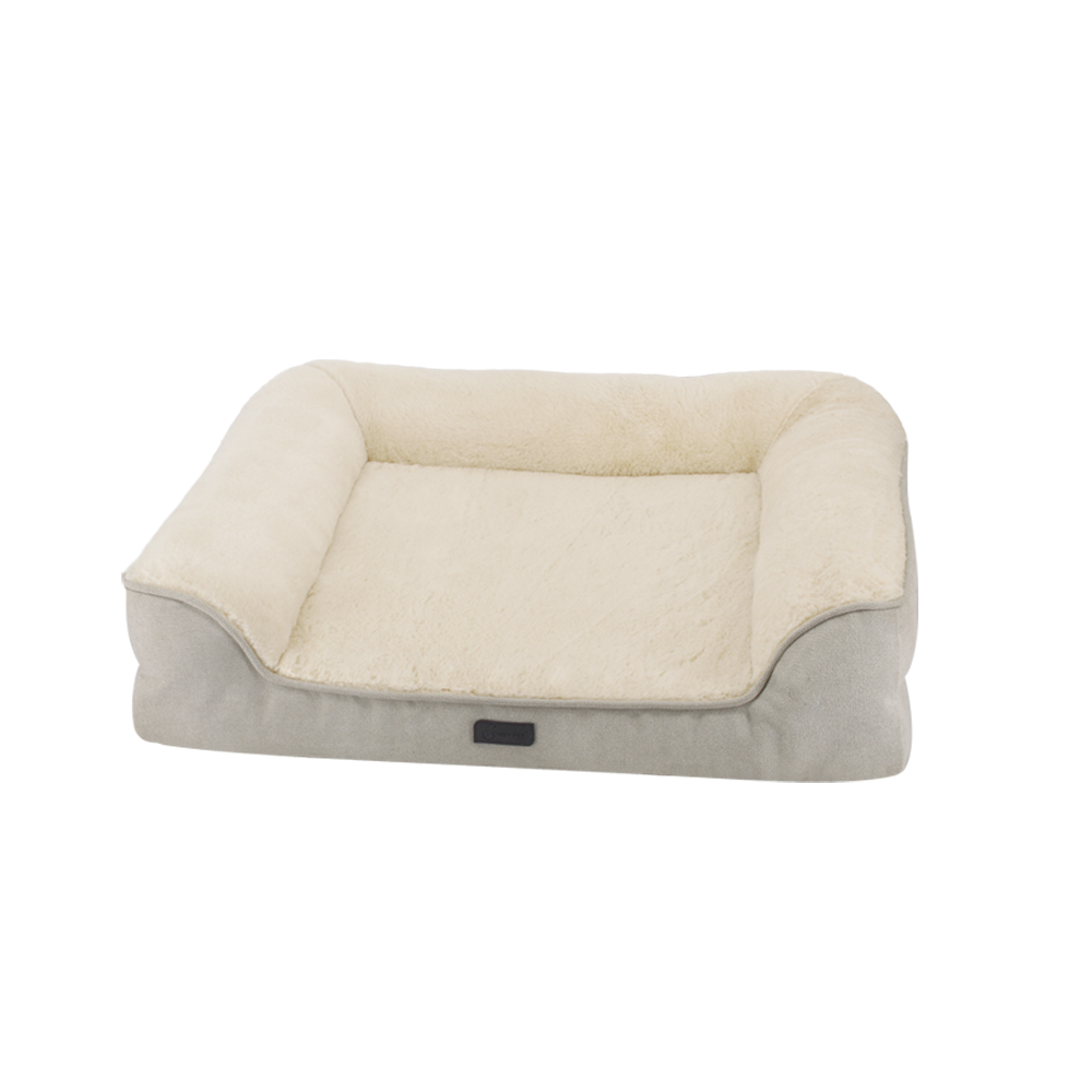 New Design Dog Sofa Orthopedic Lounge Pet Bed Plush Memory Foam Large Luxury Dog Sofa Bed for PE Bag