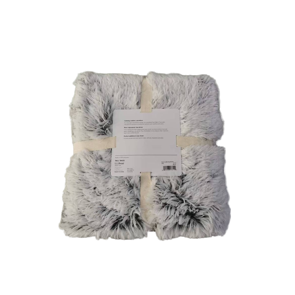 Ultra-Soft Plush Cuddler Dog Blanket - Gray Fluffy Pet Throw for Calming &amp; Comfort, Machine Washable 40"x60