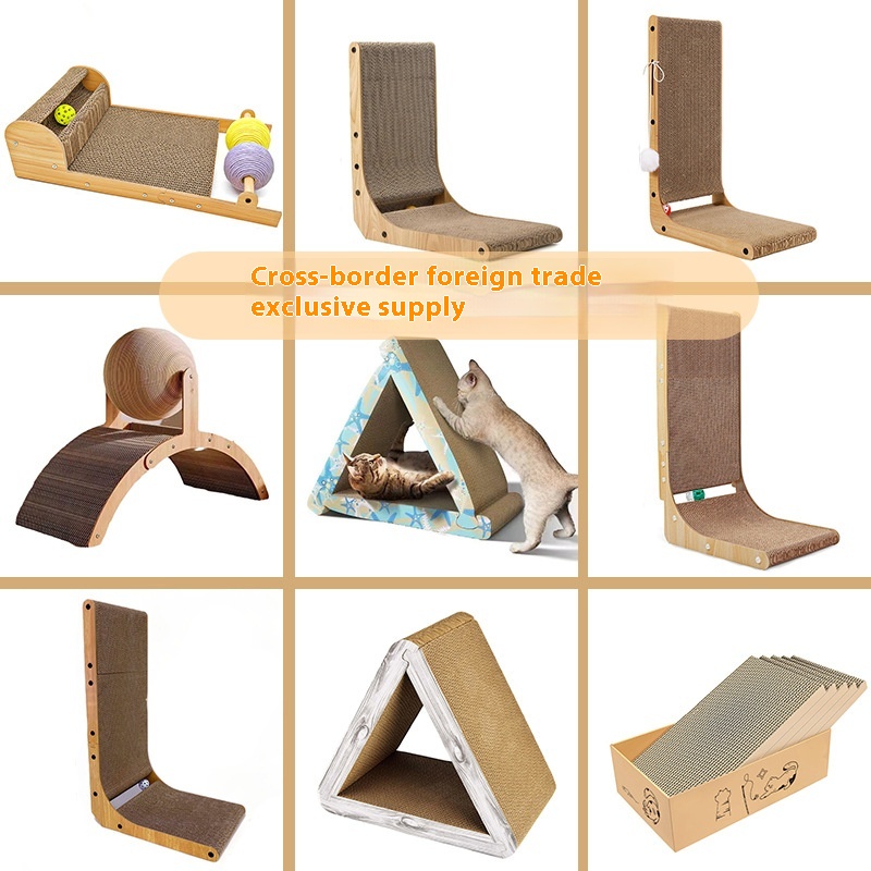 L-Shaped Wear-Resistant Non-Shedding Cat Scratching Board Wall-Mounted Cat Scratcher
