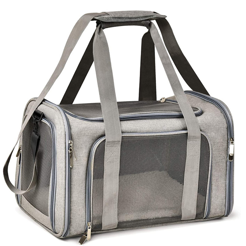 Europe &amp; America Hot Sale Airline Approved Pet Carrier Bag Small Dog Carrier Soft Sided Collapsible Portable Dog Travel Carrier