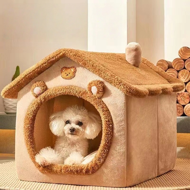 Foldable Pet House Removable Washable Cat House Puppy Cave Sofa Bed For Extra Small Dogs And Small Medium Cats