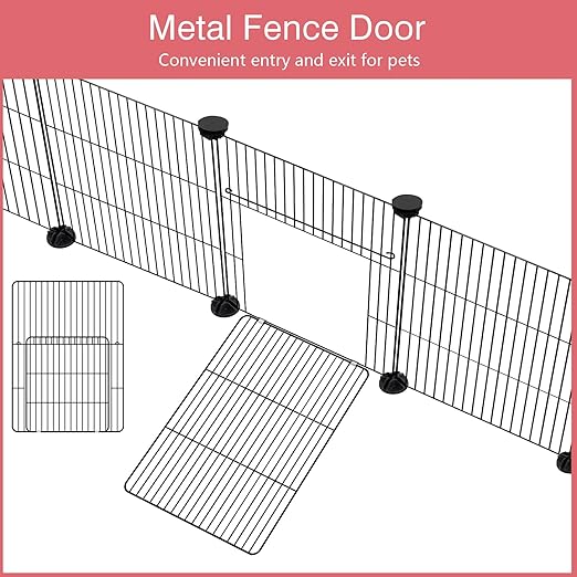Hot Sale Modern DIY Dog Playpen Solid Steel Iron Net Fence Safe Pet Enclosure for Cat and Small Animals Indoor Play