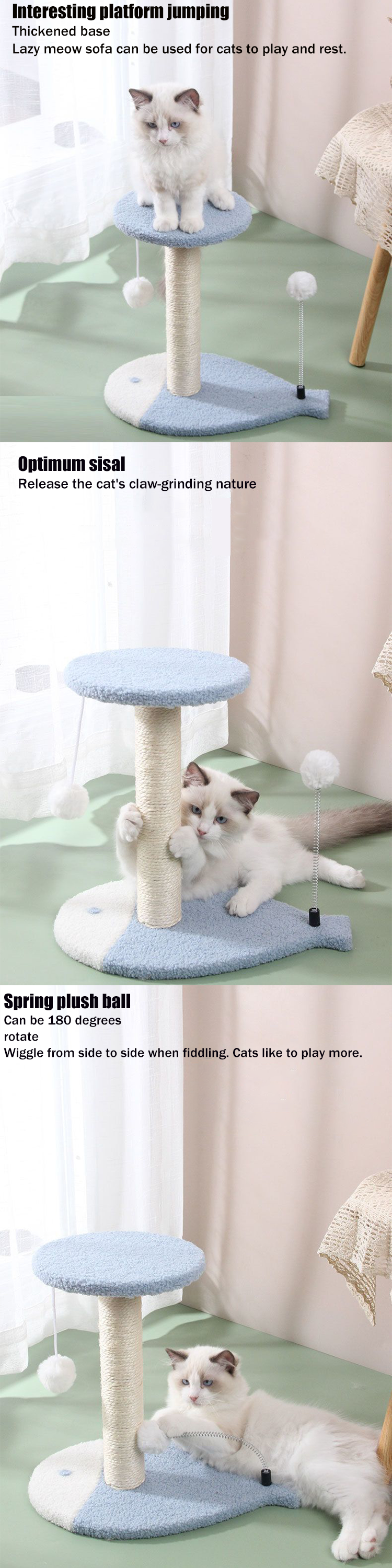 Small sea fish cat climbing frame