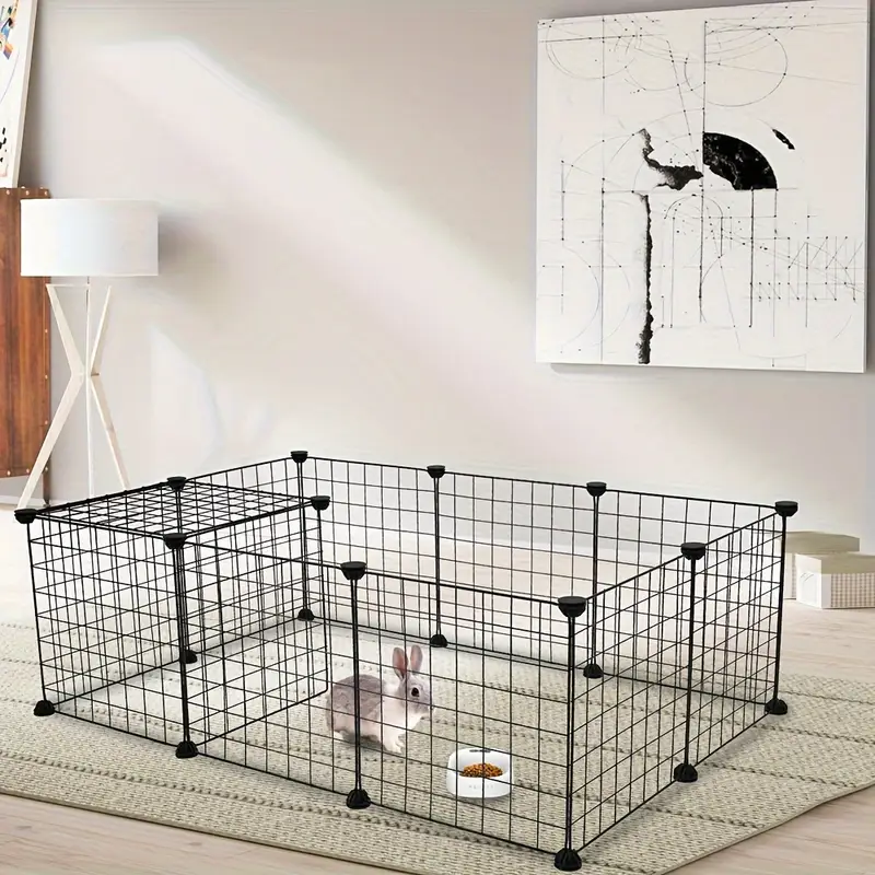 Guinea Pig Cage &amp; Hamster Playpen Enclosure Foldable Luxury Classic DIY Layout with Stainless Steel Customizable