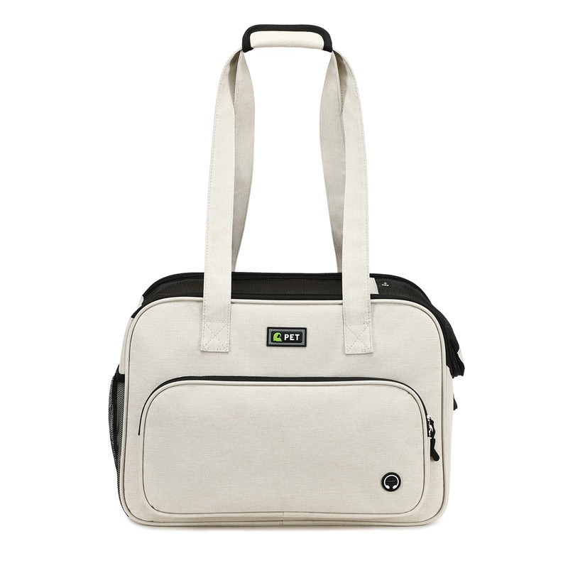 Small Dog &amp; Cat Portable Hand-Held Large-Capacity Pet Carrier With Zipper Closure