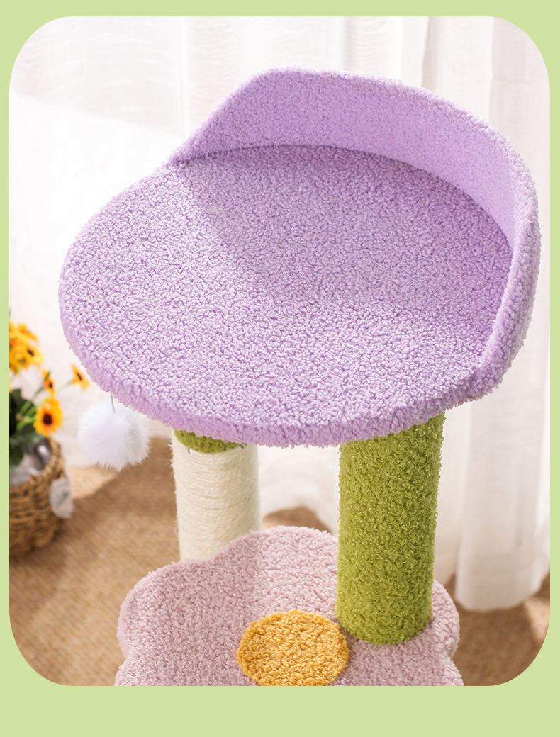 Luxury Pet Tower &amp; Climbing Frame Modern Style Cat Tree with Sisal Material Carton Packing
