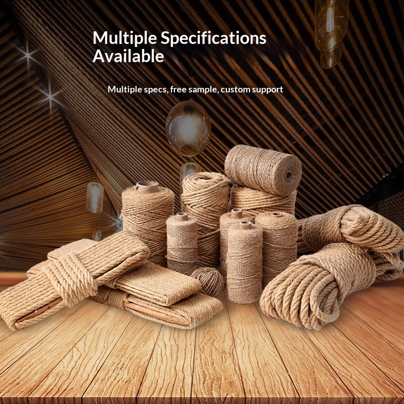 Fine Jute Twisted Rope Cat Climbing Frame Handmade DIY Decorative Photo Wall Qianshun Brand CN SHN Origin