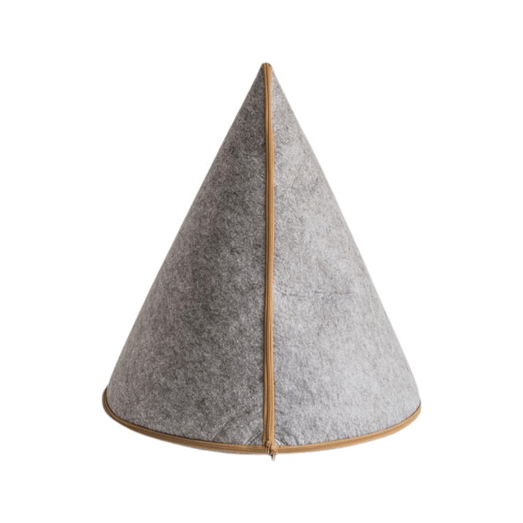 Hot Selling Detachable Folding Pet Teepee Felt Pet Tent Dog Bed Cat Cave with Removable Cushion
