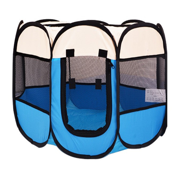 Hot Selling 8 Colors Outdoor Octagonal Pet Tent Pop up Breathable Dog Cat Tent Foldable Playpen Maternity Bed Room Waterproof