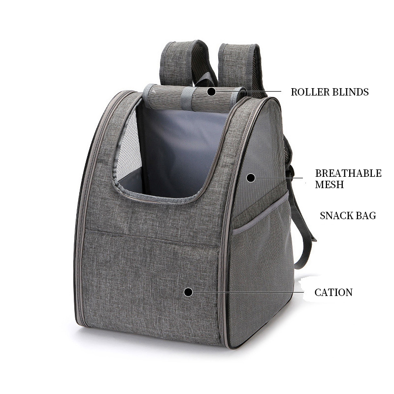 Expandable Breathable Mesh Pet Carrier Backpack Bag for Small Cat Dog Puppy