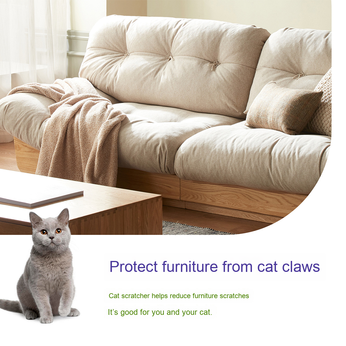 Hot-Selling Eco-Friendly Corrugated Paper Cat Scratching Board Non-Shedding Cat Boredom Stick To The Wall Scratcher