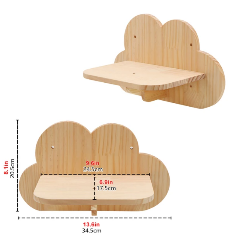 Classic Durable Eco-Friendly Cat Climbing Frame Bridge Ladder Sisal Rope Wooden Shelves Tree Tower Carton Packaging Easy