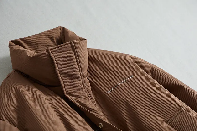 Men's Stand Collar Down Jacket Front View