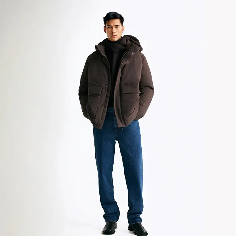 ODM ZD hooded parka mens black puffer jacket Supplier, Company