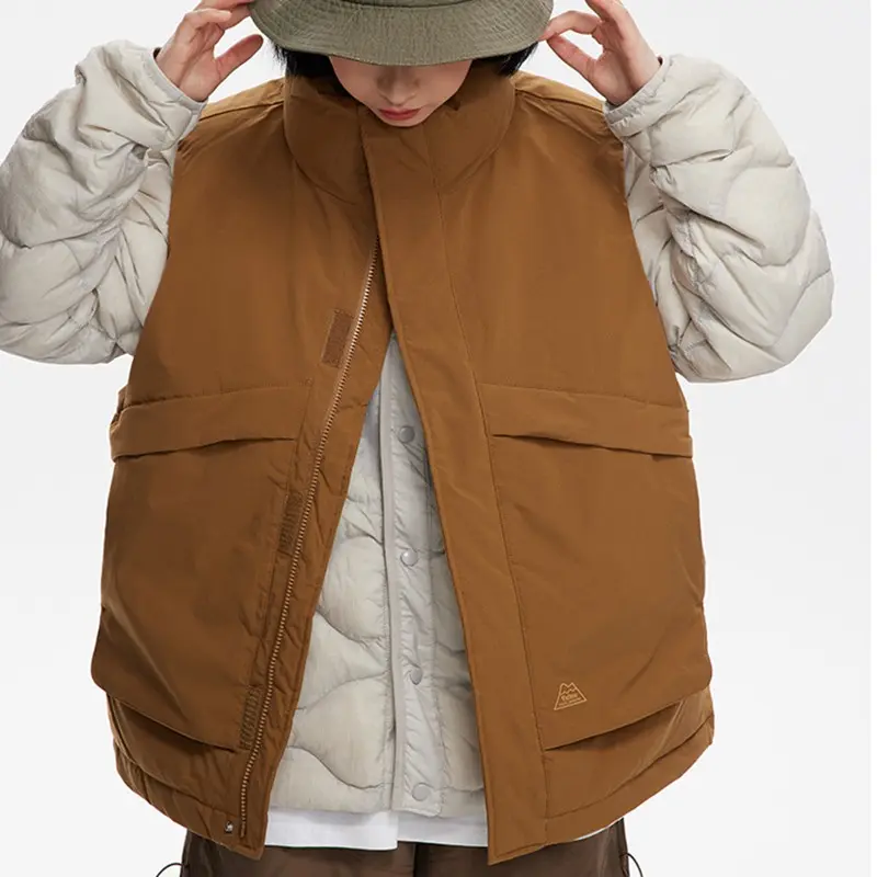 Custom ZD big pocket design sleeveless jacket for men Manufacturers, Company
