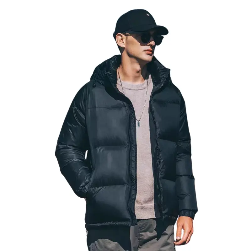 Custom ZD 95 down waterproof black puffer jacket for men Manufacturer, Suppliers