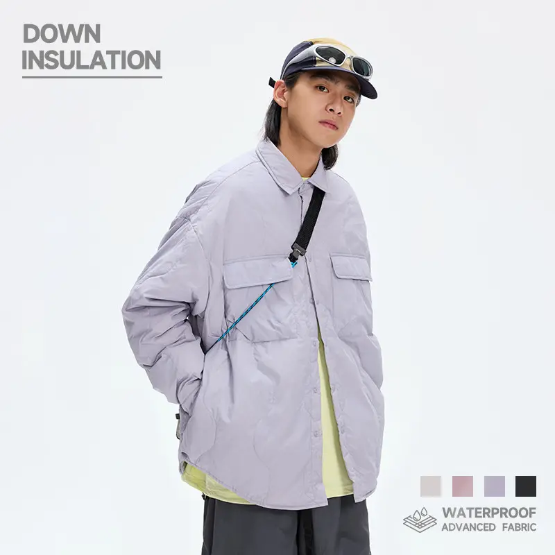 Wholesale ZD turn down collar unisex thin puffer jacket Factory, Company