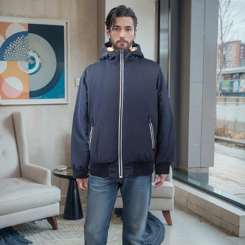 China ZD Drawstring Hood Jacket for Men Winter Men Puffer Jackets Factories, Companies