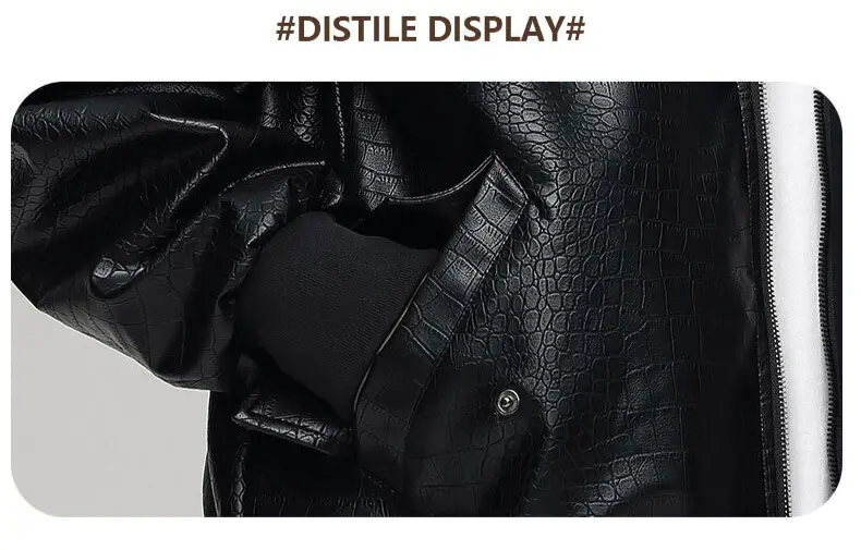 Men's Leather Jacket Front View