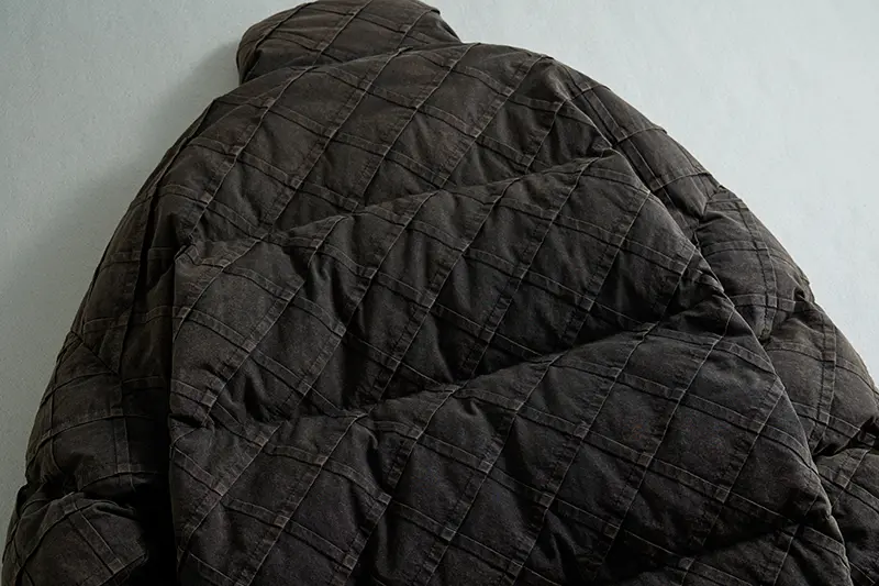 Men's Stand Collar Down Jacket Detail