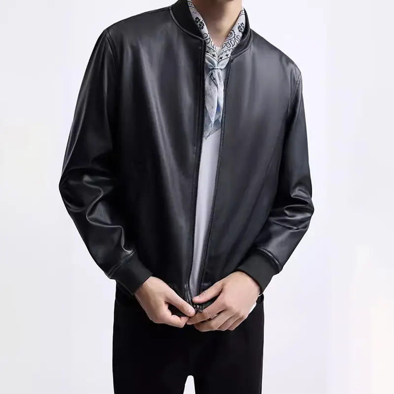 China ZD zip up black leather jacket Supplier, Companies